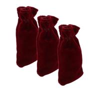 Mikinona 3pcs Piano Pedal Dust Covers Velvet Piano Pedal Socks Suitable for Grand and Electric Keyboard Accessories