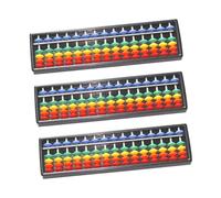 Mikinona 3pcs Plastic Abacus for Portable Mental Arithmetic Learning Tool Educational for Early Math Development and Counting Exercises