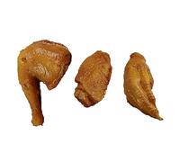 Mikinona 3Pcs Realistic Simulation Food Model Includes Chicken Feet Drumstick Wing Middle Joint for Decoration Photography Teaching Tools and Home Decor