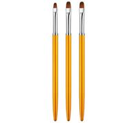 Mikinona 3pcs round Head Nail Painting Brush Set for Manicure and Nail Art for Personal Or Professional Use for Drawing Flowers