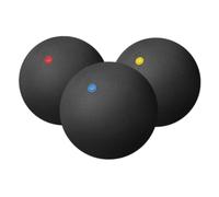 Mikinona 3pcs Rubber Squash Training Balls Single Dot Bounce for Indoor Outdoor Sports Practice Regulation Compliant Competition Ready Precision Rebound for Skill Improvement