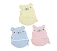 Mikinona 3Pcs Shower Foaming Gloves Body Rubbing Mitts Cartoon Animal Bathing Foaming Tools Exfoliating Portable Body Scrubbers for Bath