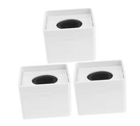 Mikinona 3pcs Versatile Microphone Flag Station Square Logo Holder for Interviews and Presentations Easy to Install Stable Microphone Accessories for Broadcast and Public Speaking