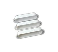 Mikinona 3pcs White Airtight Lid for Guitar Pickup Covers Closed Sealed Design Plastic Material for Replacing Pickup Covers Electric Guitars for Diy Projects