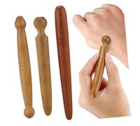 Mikinona 3Pcs Wooden Foot Massage Reflexology Sticks Premium Wood Tools for Foot Relief Personal and Use for Home and Travel
