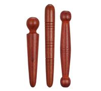 Mikinona 3Pcs Wooden Massage Sticks for Foot Hand Back Therapy Premium Wood Acupressure Tools for Relief and Multipurpose Manual Reflexology Sticks