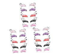 Mikinona 3sets False Eyelashes Miss Actually Lashes Cosplay Party Halloween 5pcs*3