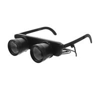 Mikinona 3x Magnifying Binoculars Telescope Hands-free Magnifier Glasses Binocular Glasses for Adults Easy-to-use Fishing Concert Opera Opera Black