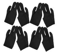 Mikinona 4 Pairs Breathable Sports Pool Gloves Wear Resistant Snooker Billiard Cue Gloves with Elastic Fit for Men Women Quick Dry Protective Three Finger Design for Comfortable Cue Sport