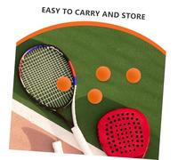 Mikinona 4 Pcs Orange Rubber Squash Balls High Bounce Training Balls for Reaction Speed and Hand-eye Coordination Improvement Lightweight Hollow Design for Adults Beginners Competition