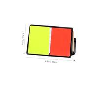 Mikinona 4 Sets Professional Soccer Referee Cards Kit with Portable Wallet Red Yellow Cards Pocket-sized Design for Easy Extraction and Organized Storage Lightweight Football Referee Tools