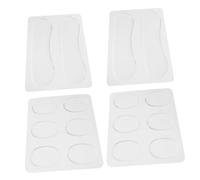 Mikinona 4 Sheets Transparent Silicone Drum Silencer Pads for Snare Cymbal Drum Dampeners for Tone Control Noise Reduction Easy DIY Setup