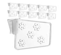 Mikinona 40pcs Adjustable Plastic Divider Storage Box Refrigerator Shelf Separators for Fridge Freezer Kitchen Organiser