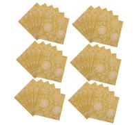 Mikinona 40pcs Gold Rose Print Paper Napkins Elegant Disposable Dinner Napkins for Weddings Bridal Showers Showers Birthday Parties Sophisticated Table Decor for Various Events