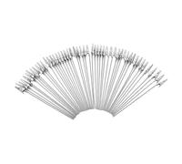 Mikinona 40pcs Metal Wire Memo Clip Holders Long Tail Iron Clamps Alligator Clips for Wedding Party Decoration Repair and Wire Management