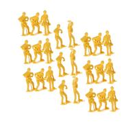 Mikinona 45pcs Miniature Engineering Worker Figures Set Realistic Plastic Construction Man Models Kit for Creative Play and Educational DIY Building Site Ornament