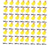 Mikinona 48pcs Hair Clips for Women Girls Adorable Chicken Hair Clips Spring Accessories for Ponytails Buns Braids Party Use