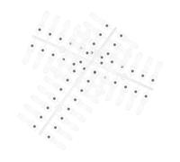 Mikinona 48Pcs Nail Color Display Card Nail Gel Polish Display Stick Detachable Design Magnetic Plastic for Beginners Practice Art Learning Scenarios Gel Palette