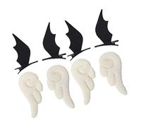 Mikinona 4pair Angel Devil Wing Hair Clips Unique Party Hair Accessories for Girls for Halloween and Birthday Celebrations Adorable Design
