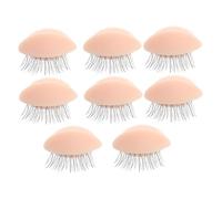 Mikinona 4pairs Professional Practice Eye Mold for Eyelash Extension Training Removable Eyelids for Beginners and Experts and Odorless for Grafting Techniques