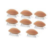 Mikinona 4pairs Removable Eye Mold for Eyelash Extension Practice and Odorless Training Tool for Beginners and Professionals Salon Personal Use