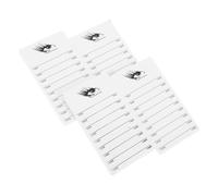 Mikinona 4pcs Acrylic Eyelash Extension Display Board Lash Extension Pallet False Eyelash Holder Tray for Beauty Salons and Home Use