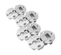 Mikinona 4pcs Adjustable Hidden Cabinet Hinges Concealed Hardware for Kitchen Cupboards Wardrobes Flush Mount Inset Door Hinges