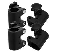 Mikinona 4pcs Adjustable Light Stand Extender Clamp with Quick Release Knob Telescopic Locking Mechanism for Ring Lights Reflectors Stable Versatile Mounting for Studio Outdoor Photography