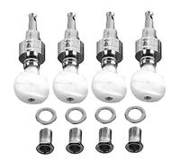 Mikinona 4pcs Banjo Tuning Pegs String Key Machine Heads for Tenor Banjo with String Peg