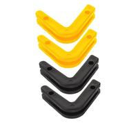 Mikinona 4pcs Barbell Holder Wall Mount PP Material Barbell Storage Rack for Home Gym Garage Fitness Bumper Plate Organizer with Lightweight Easy Installation