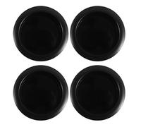 Mikinona 4pcs Car Cup Holder Inserts Black Plastic Replacement for Motorhome Rv Boat and Bus Cup Holder for Center Console Use