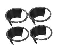 Mikinona 4pcs Car Speaker Spacer Adapter Rings Speaker Gasket Covers for Automotive Sound Protection and Easy Installation Black