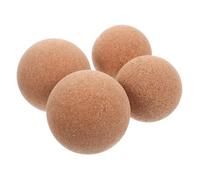 Mikinona 4pcs Cork Massage Balls for Trigger Point Therapy and Deep Tissue Muscle Relief Yoga Massage Roller for Full-Body Use Including Feet Hands Back and Core