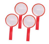 Mikinona 4pcs Double-sided Dry Erase Paddle Scoreboards for Sports Judges Reusable Erasable Whiteboards with Comfortable Grip Plastic Construction for Competitions Voting Classroom