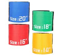 Mikinona 4pcs Drum Cymbal Mute Elastic Belts Cymbal Tape Hi-hat Accessories for Silent Drum Practice Mixed Colors Random Color