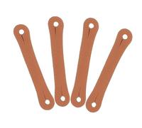 Mikinona 4pcs Drum Stick Control Straps Leather Anti-slip Grip for 5a 7a Drumsticks, Drumstick Finger Rings for Beginner Drummers, Drumming Practice Auxiliary Tool Random Color