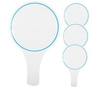 Mikinona 4Pcs Dry Erase Paddle Boards Single Side Writable Scoreboards for Voting and Judging Portable Handheld Whiteboards with Board Material Multipurpose Scoring and Auction Supply