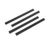 Mikinona 4pcs Dustpan Rubber Lip Replacement Strips Flexible Rubber Edge Protectors for Garbage Pans Easy to Install Fit for Various Dustpans and Cleaning Tools and Cut-