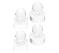 Mikinona 4pcs Eyeshadow Repair Mold Press Reusable Powder Stamper Tool for Palette Repair Eye Makeup Aid for Cosmetics Beauty Routine