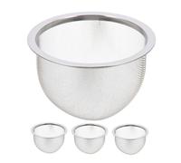 Mikinona 4Pcs Fine Mesh Tea Filter Metal Tea Steeper 8.2Cm Stainless Steel Practical Filter Mesh Strainer for Lovers Tasting