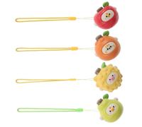 Mikinona 4pcs Fruit Spinning Tops Educational for Lightweight Interactive Coordination Game Preschool Group Play Classroom Party Favors