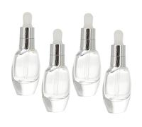 Mikinona 4pcs Glass Dropper Bottle Essential Oil Bottle Dropper for Subpackaging for Storing Oils and Liquids at Home Lab