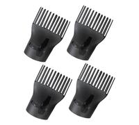 Mikinona 4pcs High Temperature Duckbill Nozzle for Blow Dryer Precision Styling Nozzle Plastic Hair Dryer Diffuser Attachment for Salon Hair Styling Tool Use