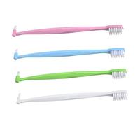 Mikinona 4pcs Interdental Brushes Green Double-Headed Toothbrush for Wisdom Teeth