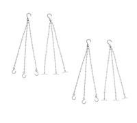 Mikinona 4pcs Iron Hanging Basket Chains for Lanterns Planters
