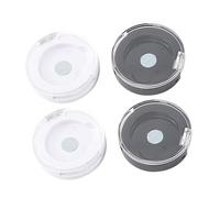 Mikinona 4Pcs Magnetic Eyeshadow Subpackaging Containers Single Color Makeup Organizer Boxes White and Black Palette Cases for Powder Blush Foundation Storage