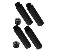 Mikinona 4pcs Mic Stand Extension Rods Metal Adapter Microphone Boom Arm Extension Tubes for Stable Support and Improved Audio Performance in Live Streaming and Recording