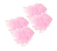 Mikinona 4pcs Nail Photography Props Organza Feathered Cuff Sleeve Lightweight Delicate Fake Cuff for Social Media Display Creative Showcases