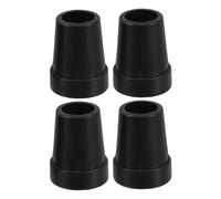 Mikinona 4pcs Non Slip Walking Cane Tips Heavy Duty Plastic Foot Covers for Enhanced Stability and Walking Sticks Crutches and Walkers Transparent Design