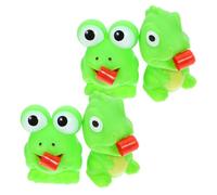 Mikinona 4pcs Novelty Stress Relief Squeeze for Adorable Cartoon Animal Design with Frogs Dinosaurs Party Favors and Goodie Bag Fillers for Decompression and Fun